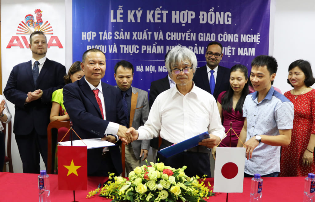 Lễ ký kết hợp tác sản xuất và chuyển giao công nghệ Rượu và Thực phẩm Nhật Bản tại Việt Nam