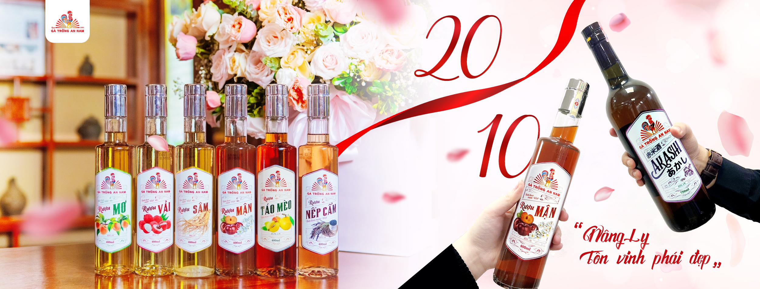 Rượu Gà Trống An Nam mừng ngày Phụ nữ Việt Nam 20/10