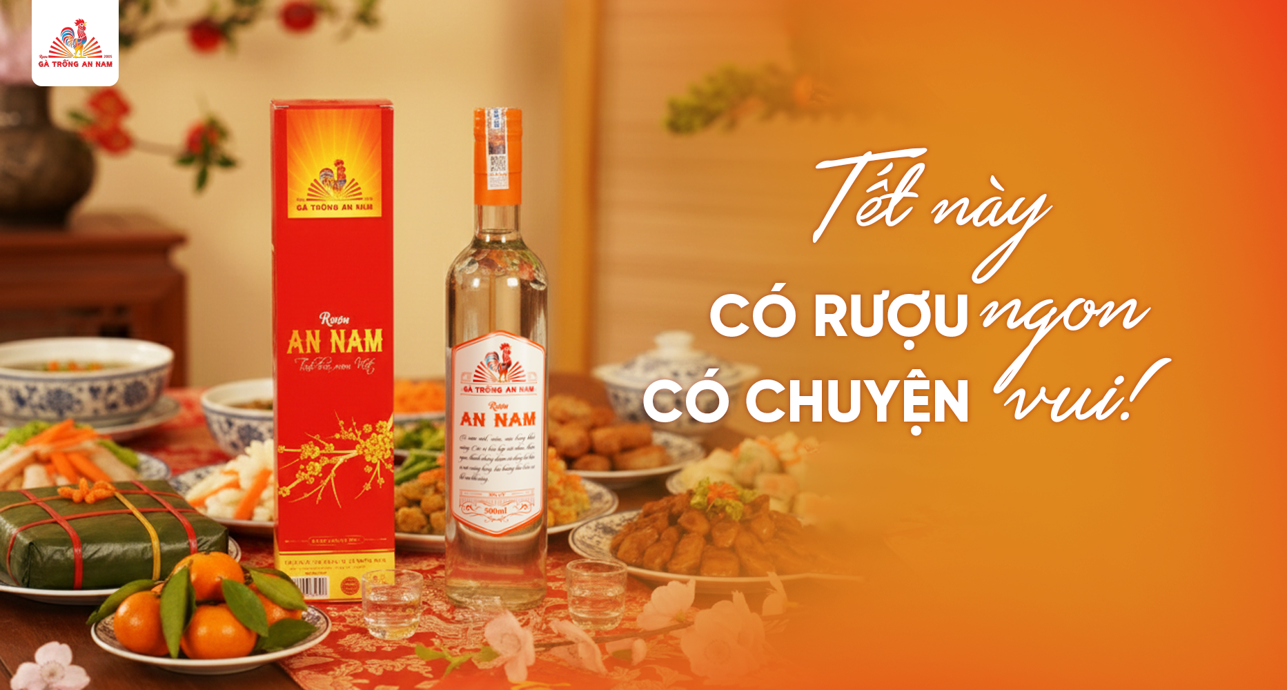 Tết Này, Có Rượu Ngon – Có Chuyện Vui Cùng Rượu Gà Trống An Nam