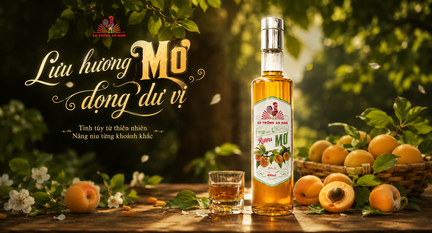 Rượu Mơ Gà Trống An Nam - Lưu hương mơ, đọng dư vị