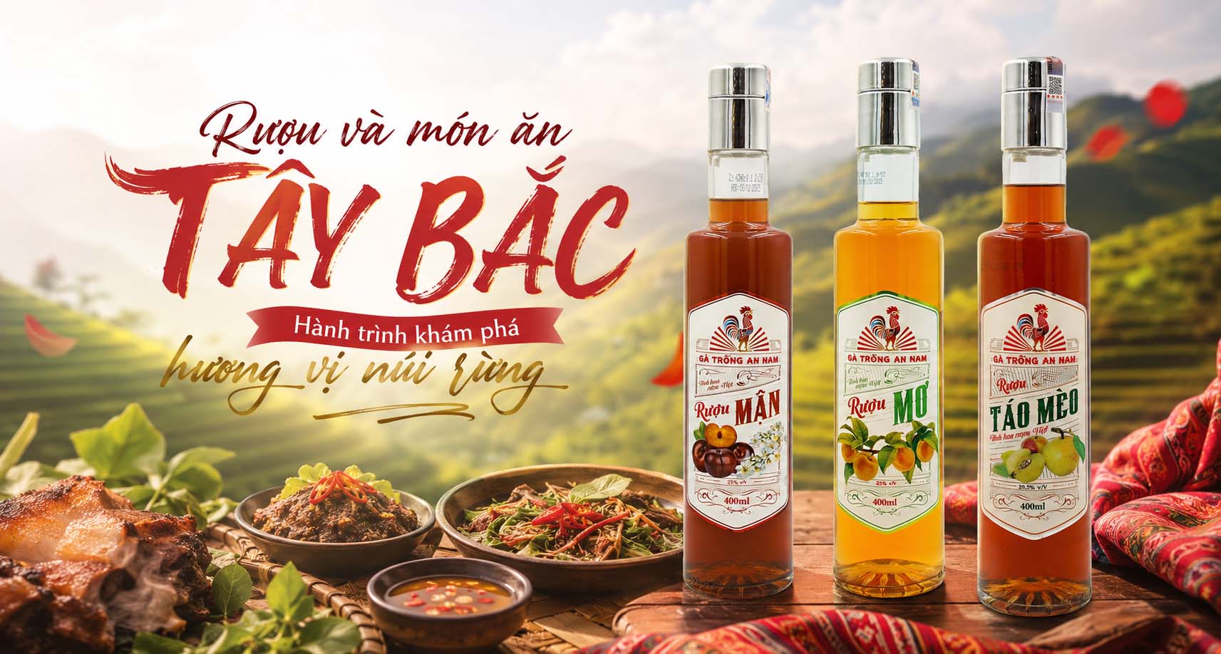 Rượu và món ăn Tây Bắc – Hành trình khám phá hương vị núi rừng