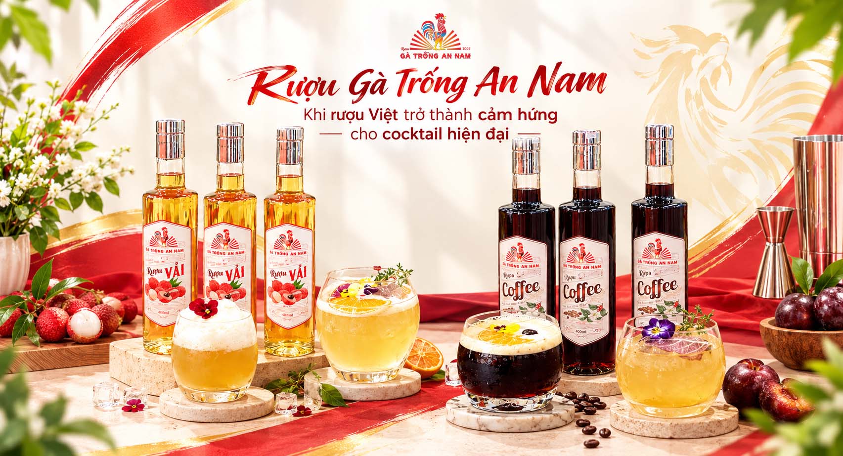 Rượu Gà Trống An Nam – Khi rượu Việt trở thành cảm hứng cho cocktail hiện đại